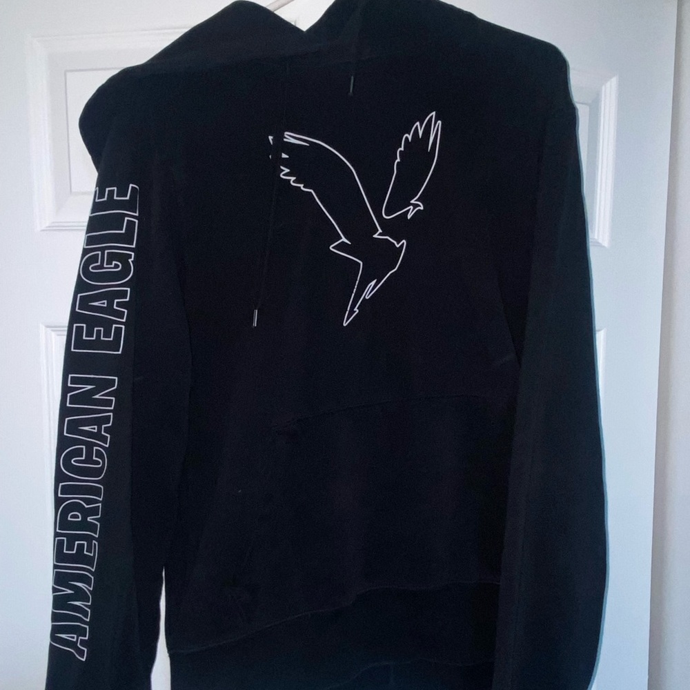 Black American Eagle Sweatshirt hoodie